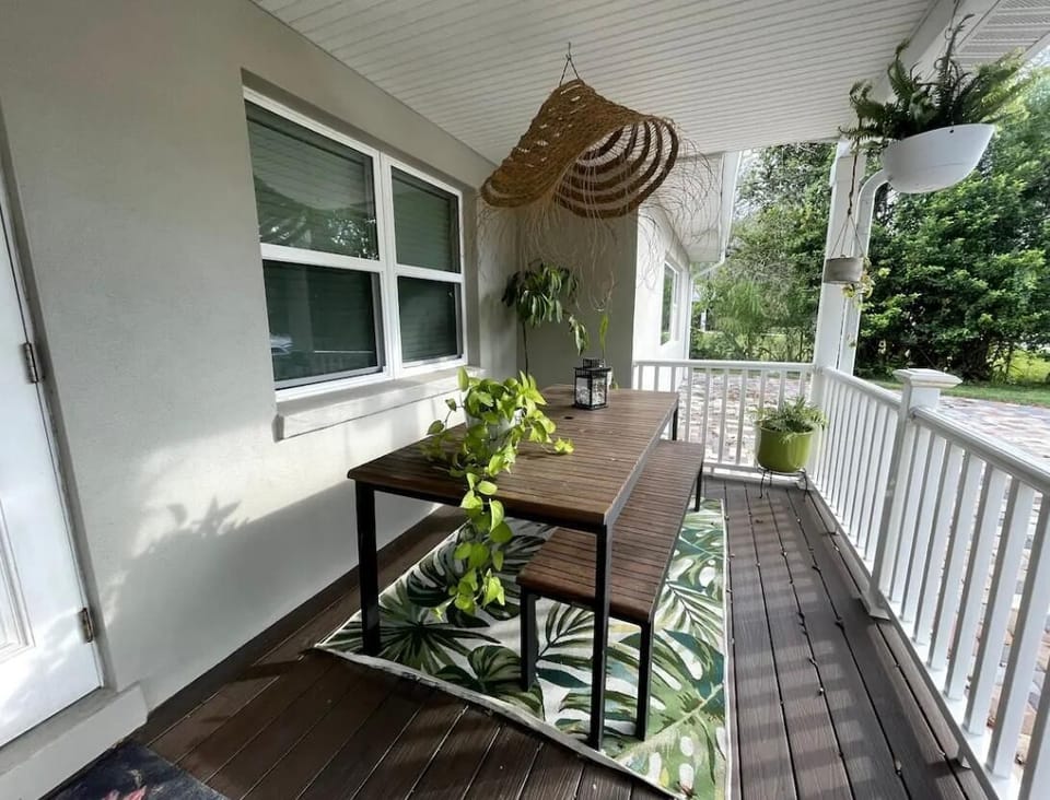 Front porch for morning coffee