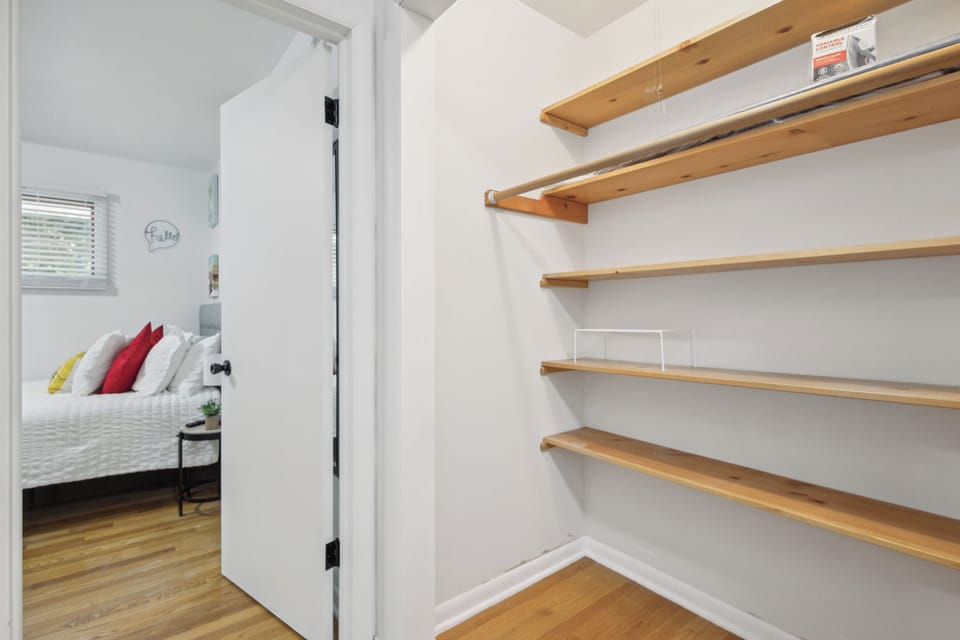 Drift off in a serene and inviting bedroom.