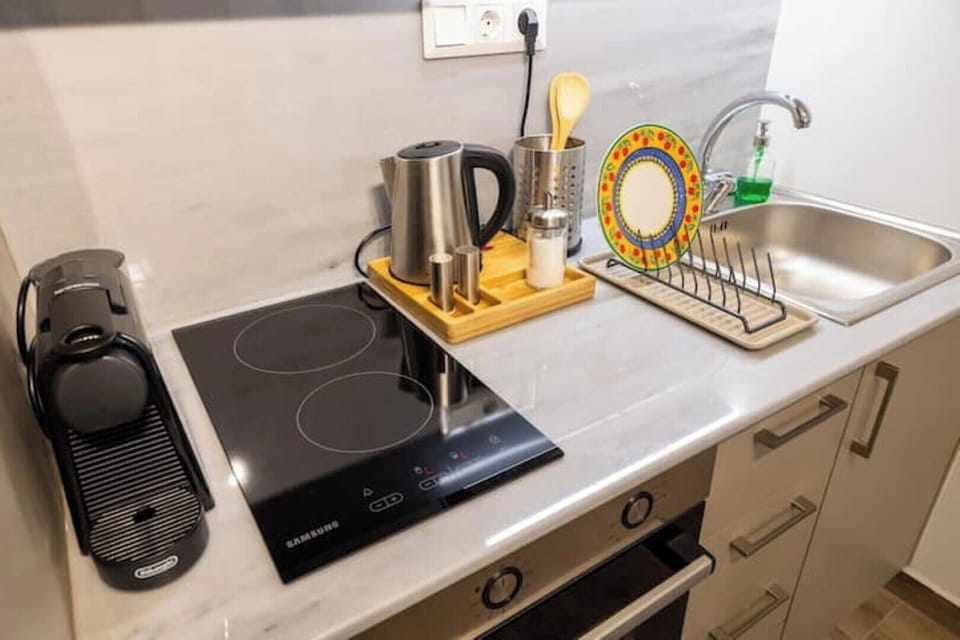 Cook a meal or just enjoy a Nespresso coffee or cup of tea.