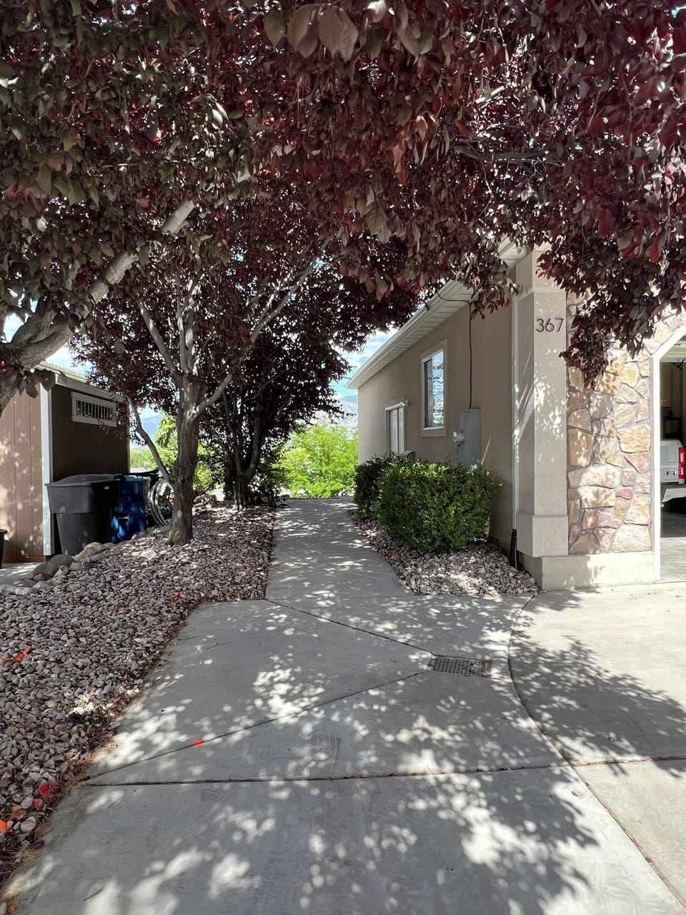 Entrance to the basement rental.