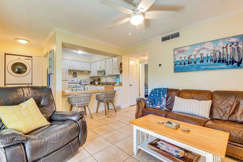 Property Interior | Single-Story Condo | Central A/C | Free WiFi