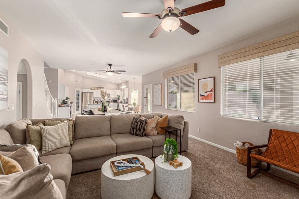 Living Room with Wrap Around Sectional