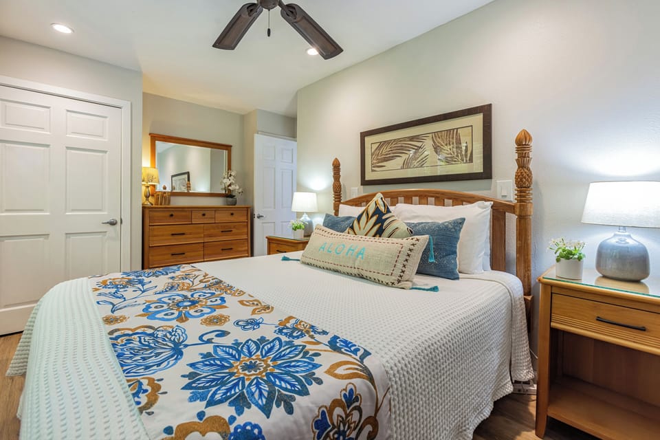 Stay cool with ceiling fans and split A/C