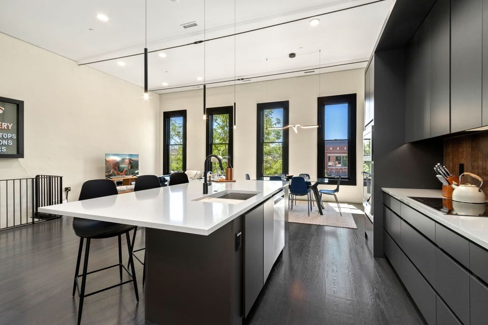 Chef's Kitchen with Large Center Island | Tons of natural light!
