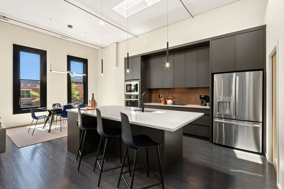 Chef's Kitchen with Large Center Island | Tons of natural light!