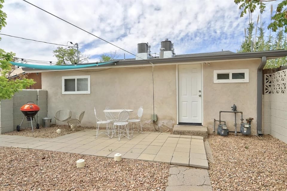 Fully fenced backyard space