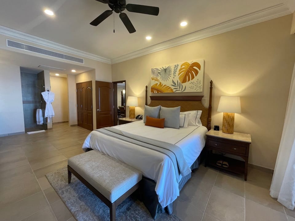 Each bedroom has its own full bathroom.