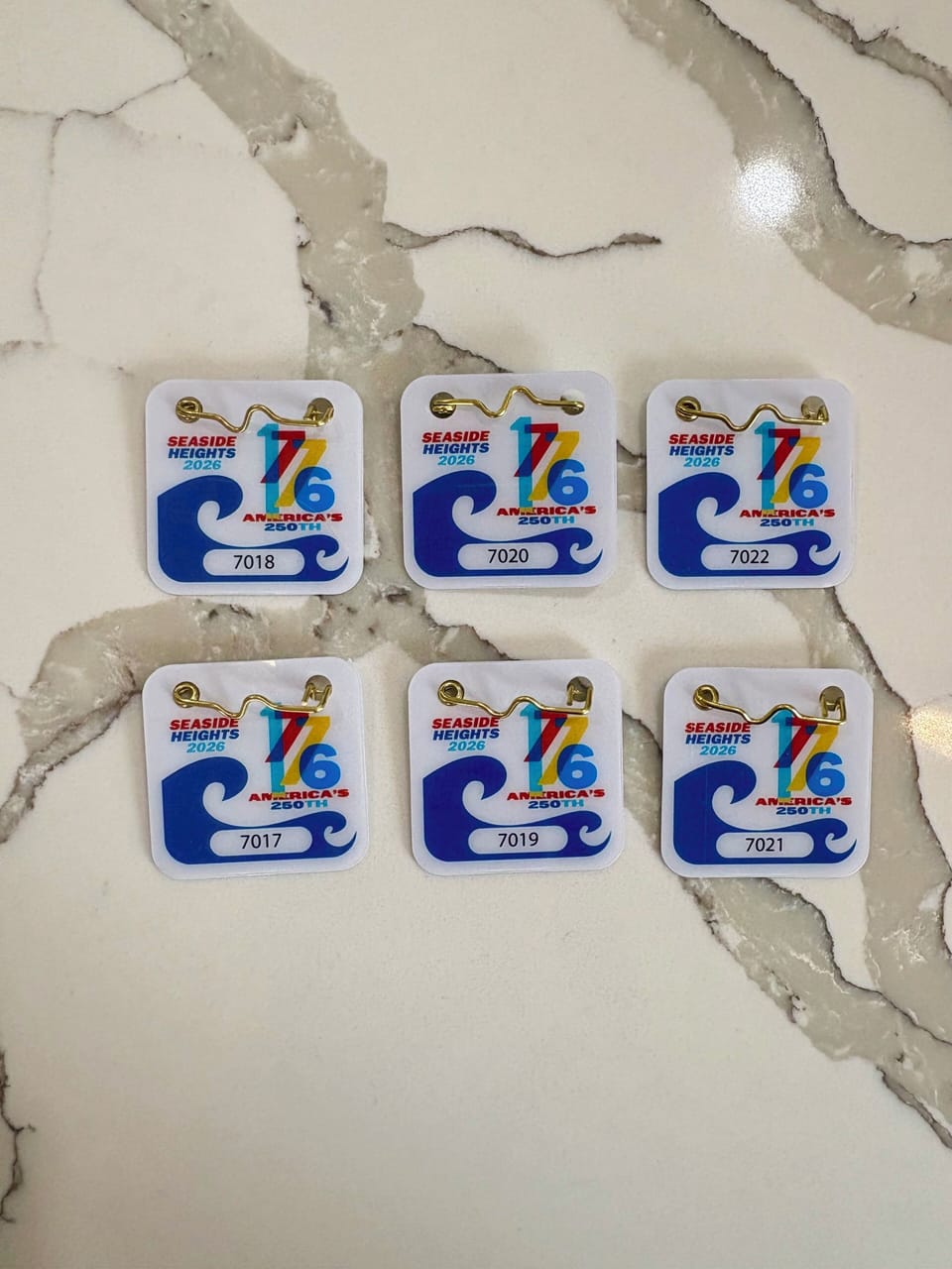 6 beach badges for your stay