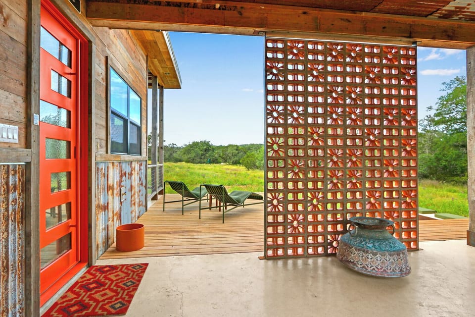Lounging seats on the deck