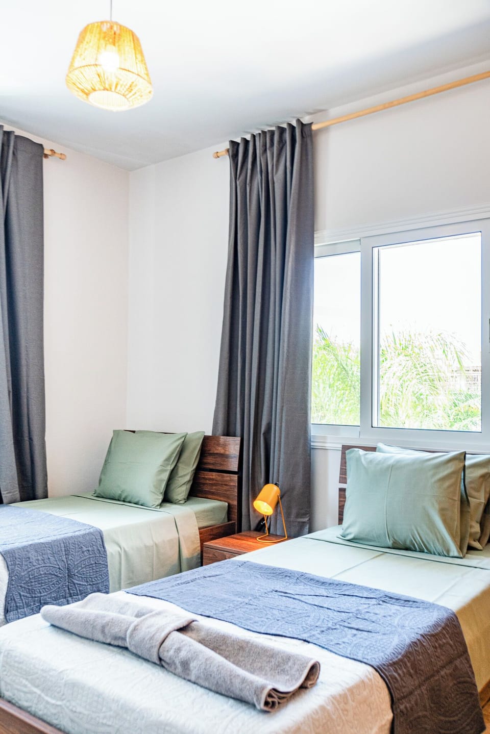 First floor
Twin size beds
Shared bathroom