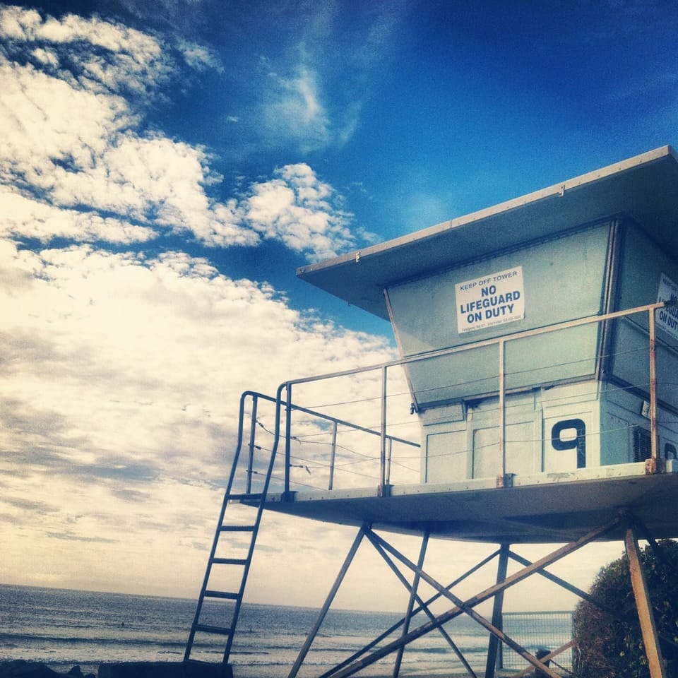 Tower 9 lifeguard tower, 200 steps from property.  Popular spot to view sunsets.