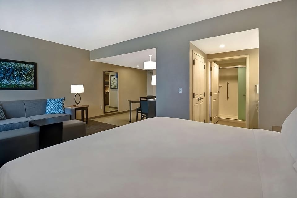 Stretch out in a spacious suite with cozy lounge seating.