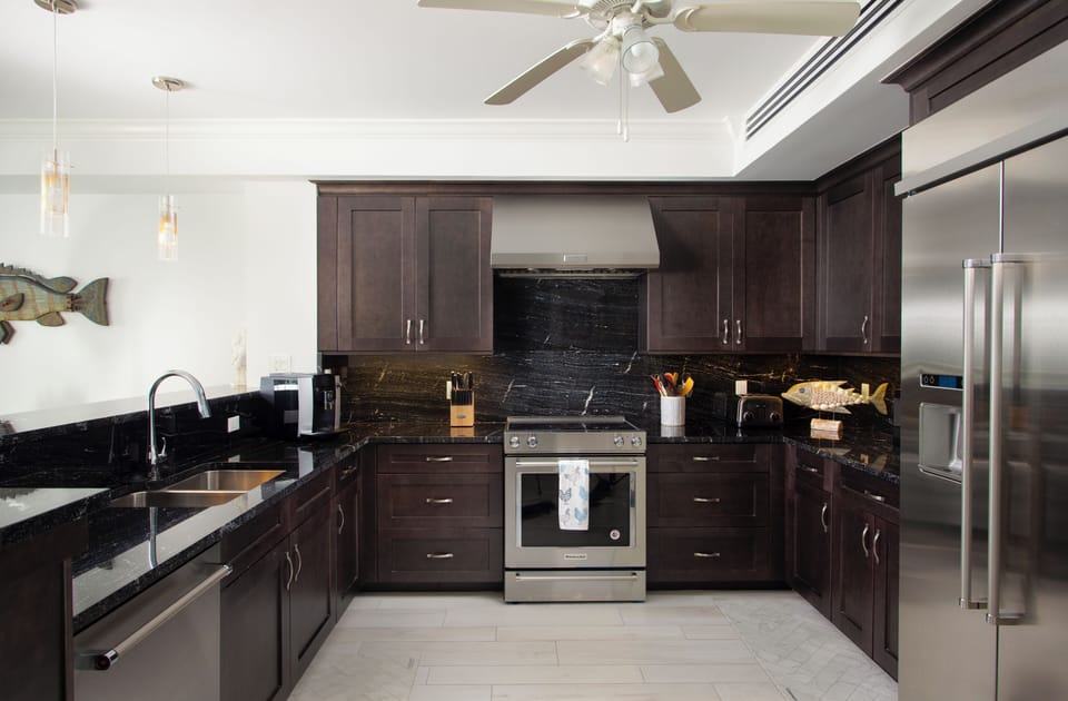 Fully stocked kitchen