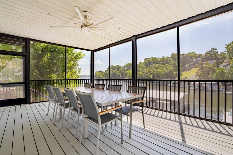 Fantastic view from screening deck dining area