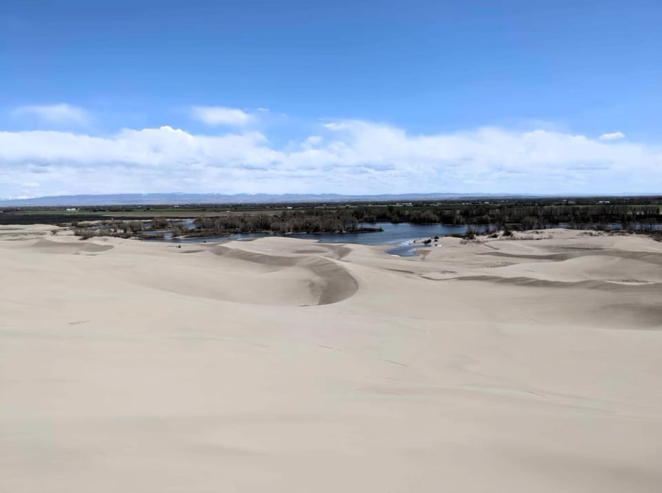 Picture-perfect day at Egin Lake today