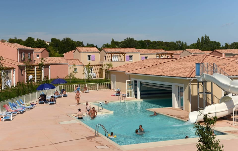 Take in gorgeous views while lounging around the on-site outdoor pool.