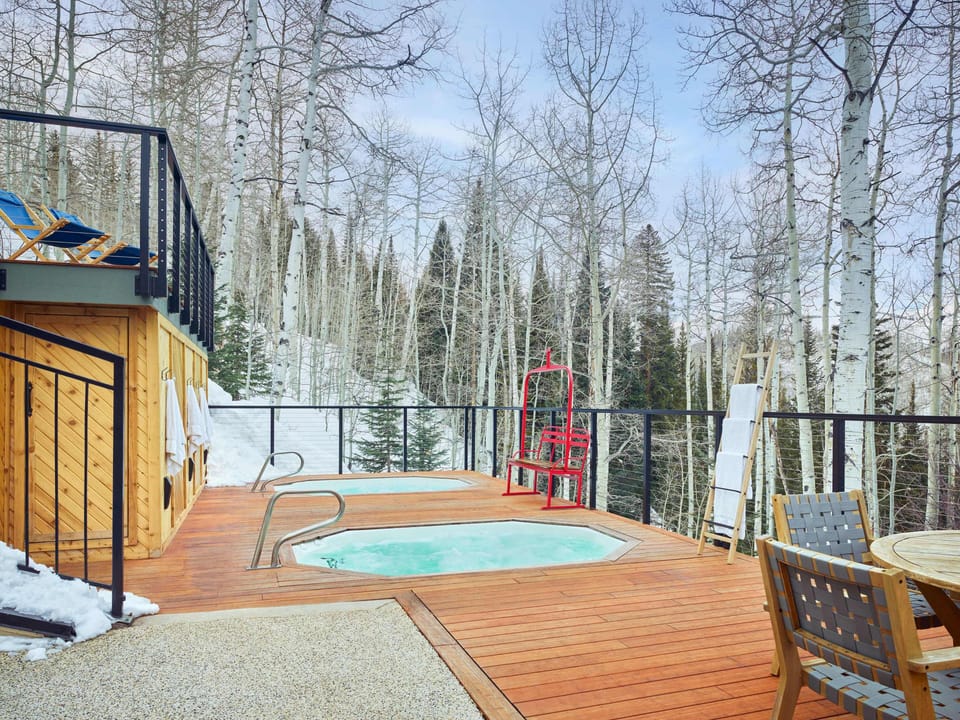 Winter Hot Tub
