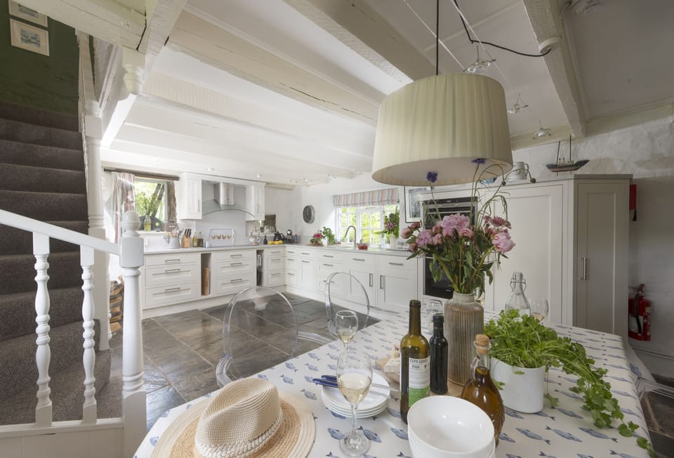The Watermill, Withiel: The under floor heating makes this space extra cosy