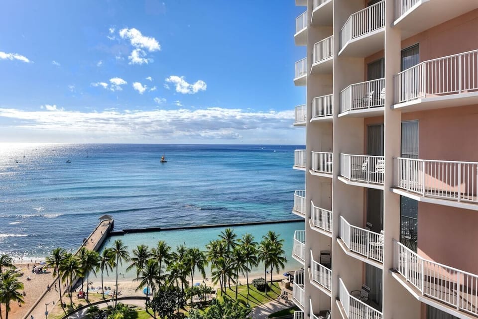 Soak in iconic beachfront views from your high-rise perch.
