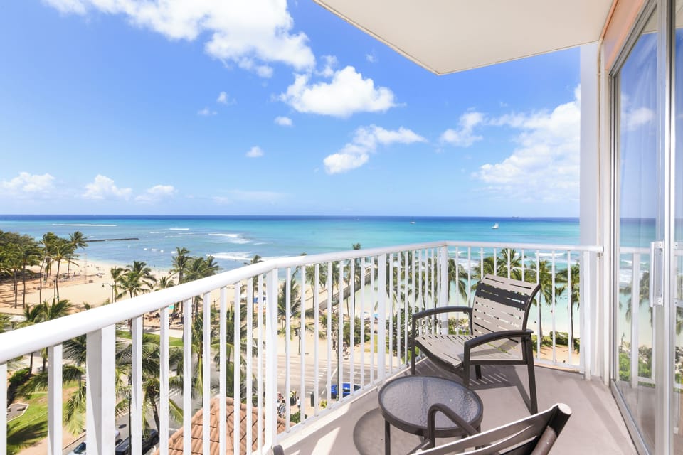 Soak up sweeping ocean views from your private balcony.