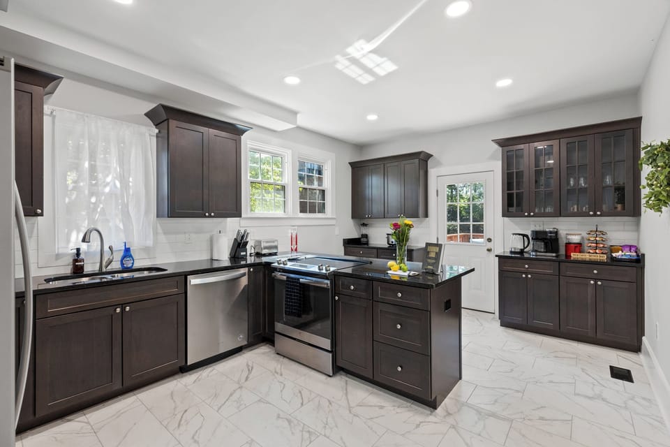 Craft your favorite dishes in our modern and fully equipped kitchen.