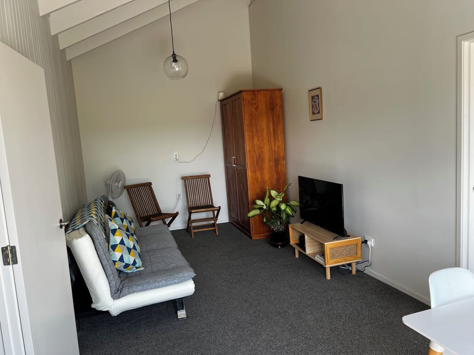 Lounge with Sofa bed and a TV