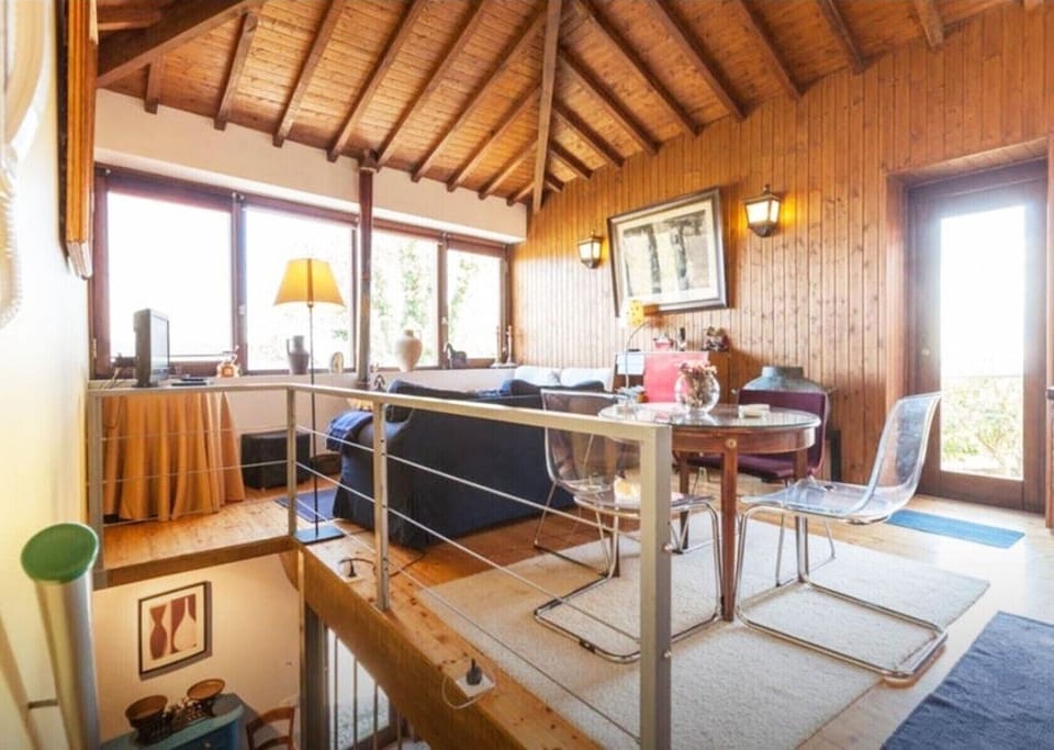 Furnished living room in a holiday home in Gerês