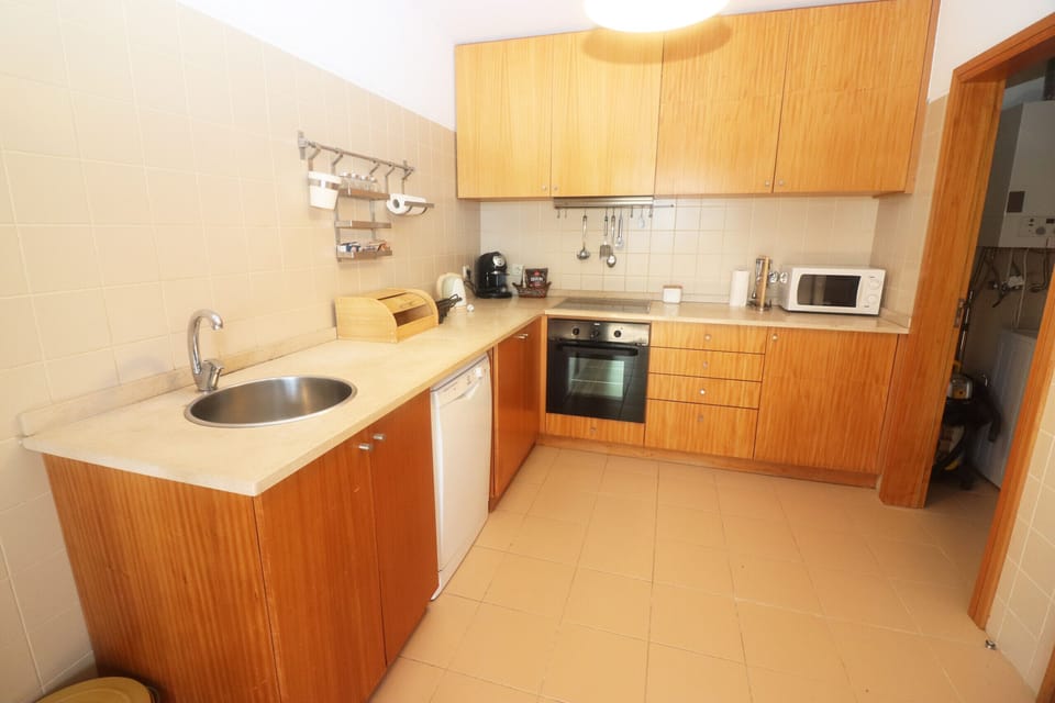 Kitchen in a holiday home in Gerês