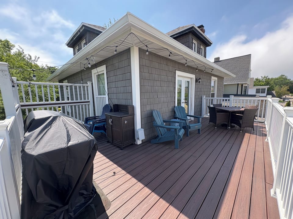 Deck with BBQ