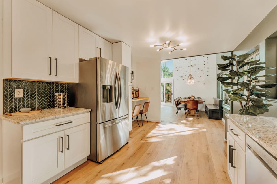 Fully equipped kitchen with everything you will need to cook meals inside!