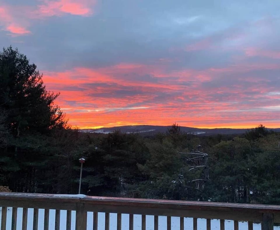 View at sunset