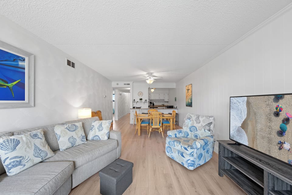 As soon as you enter the Living Area you'll be met with bright, warm and welcoming.