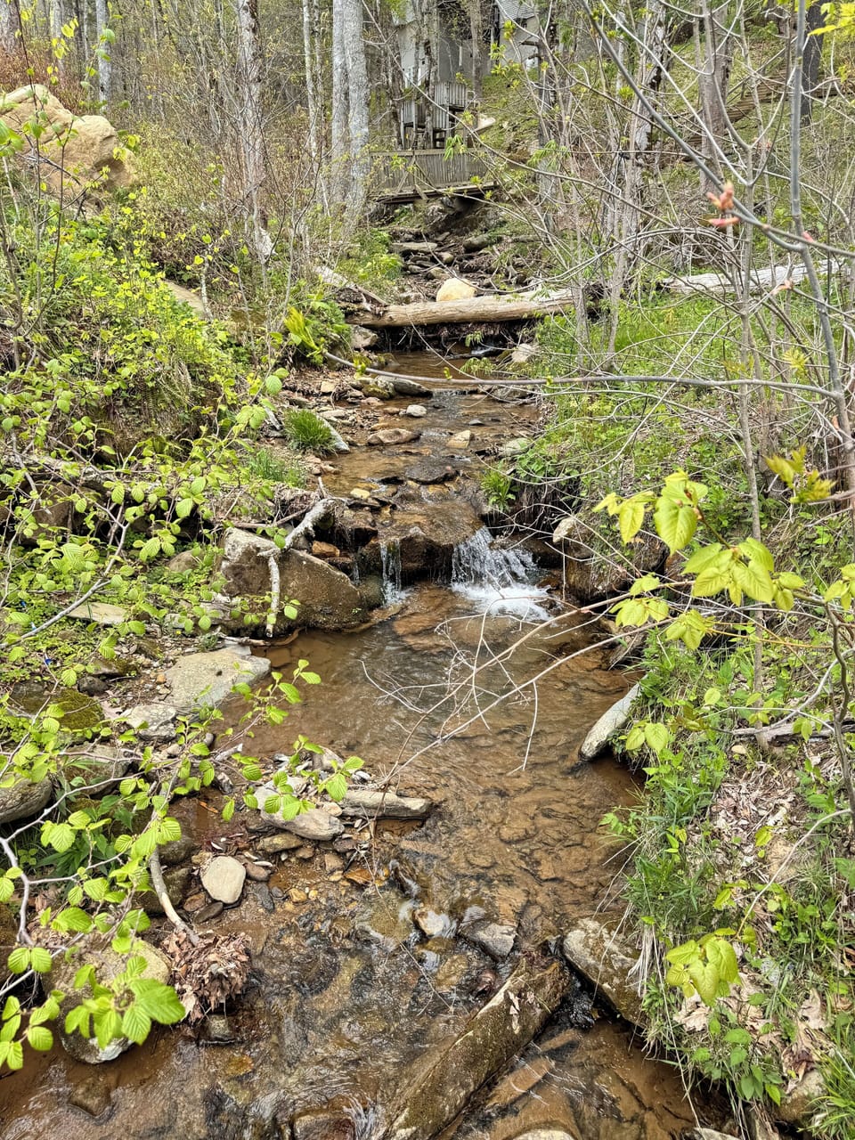 River that can be heard from the windows. 