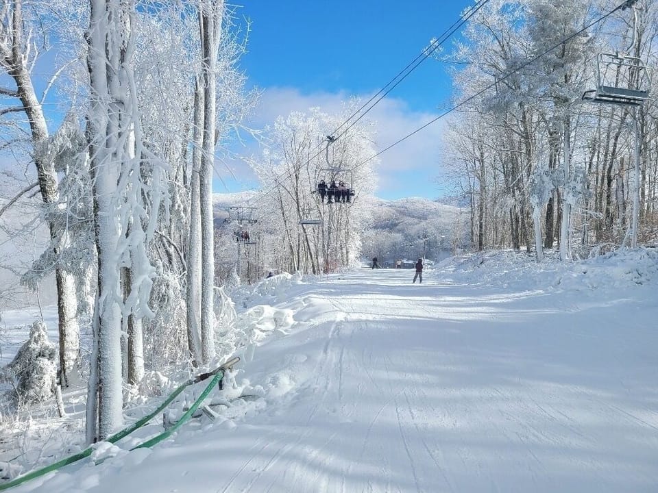 Walk right outside to the lift!