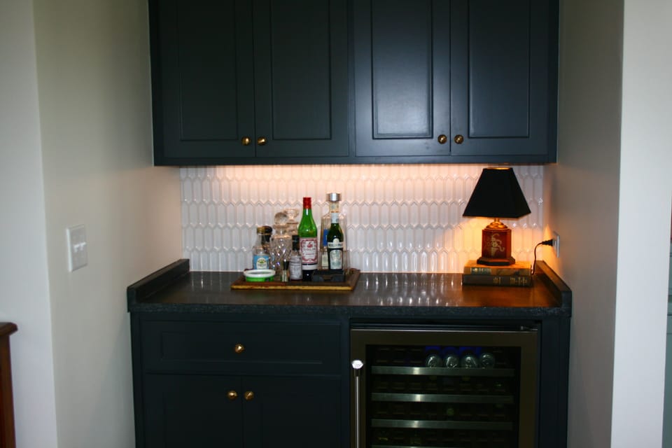 Bar with Wine Fridge
