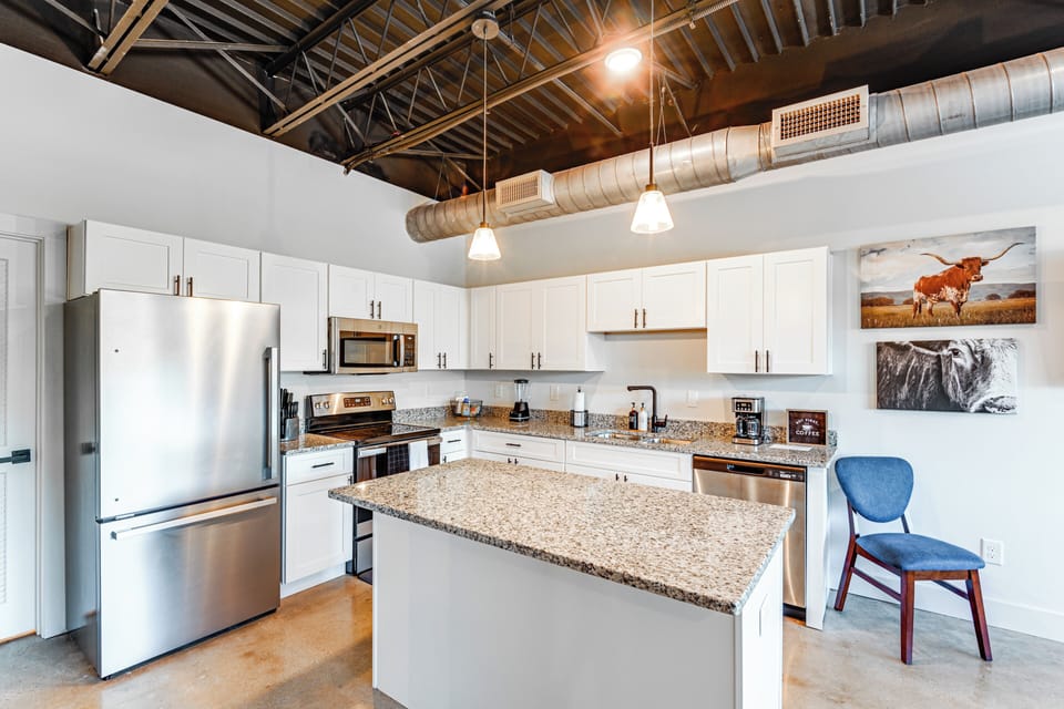 Kitchen | Drip Coffee Maker | Dishwasher | Blender | Single-Story Condo