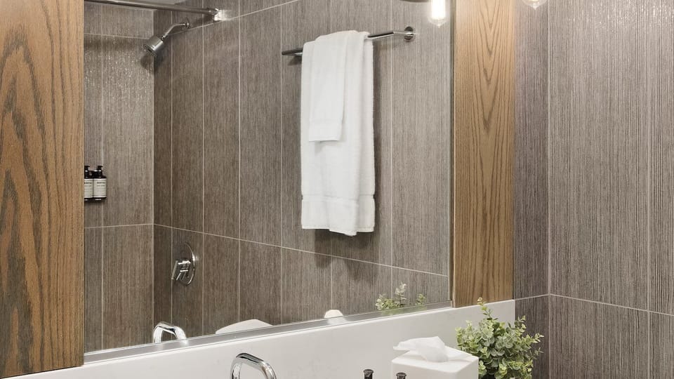 Refresh in a sleek shower with spa-like, clean finishes.