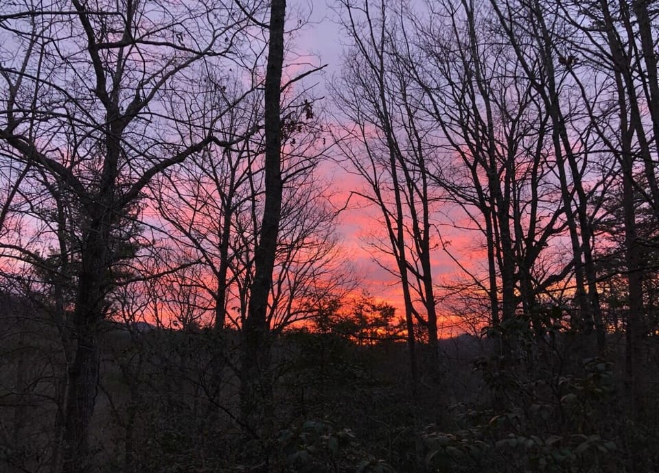 Sunrise from Stone Circle Cottage.