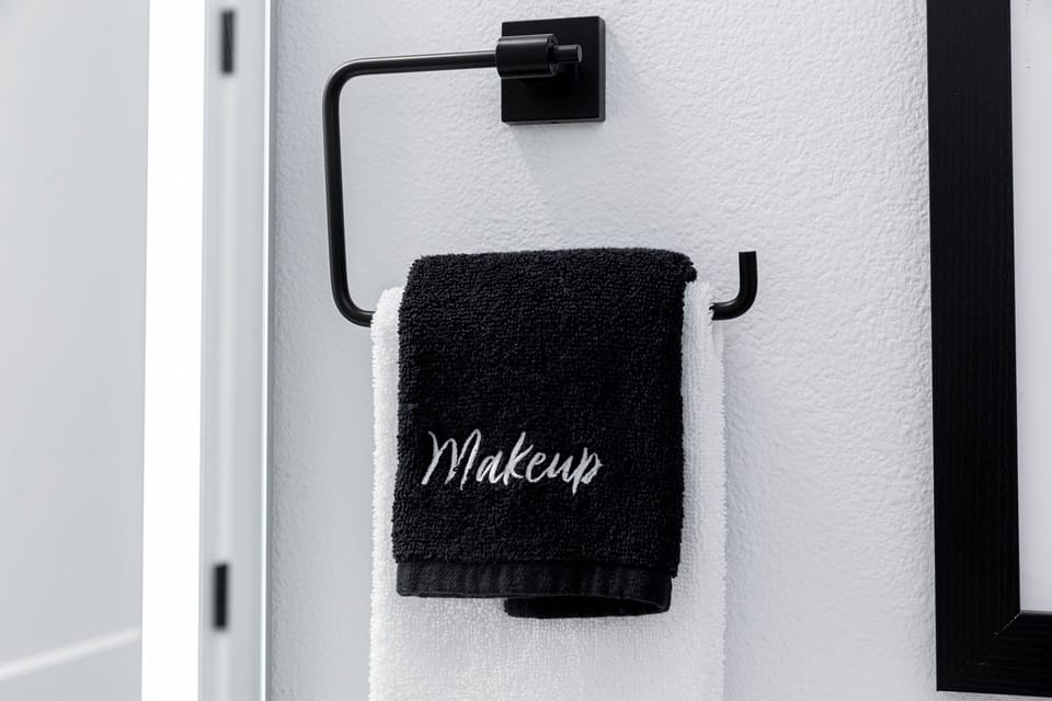 Makeup towels help keep our white linens white.