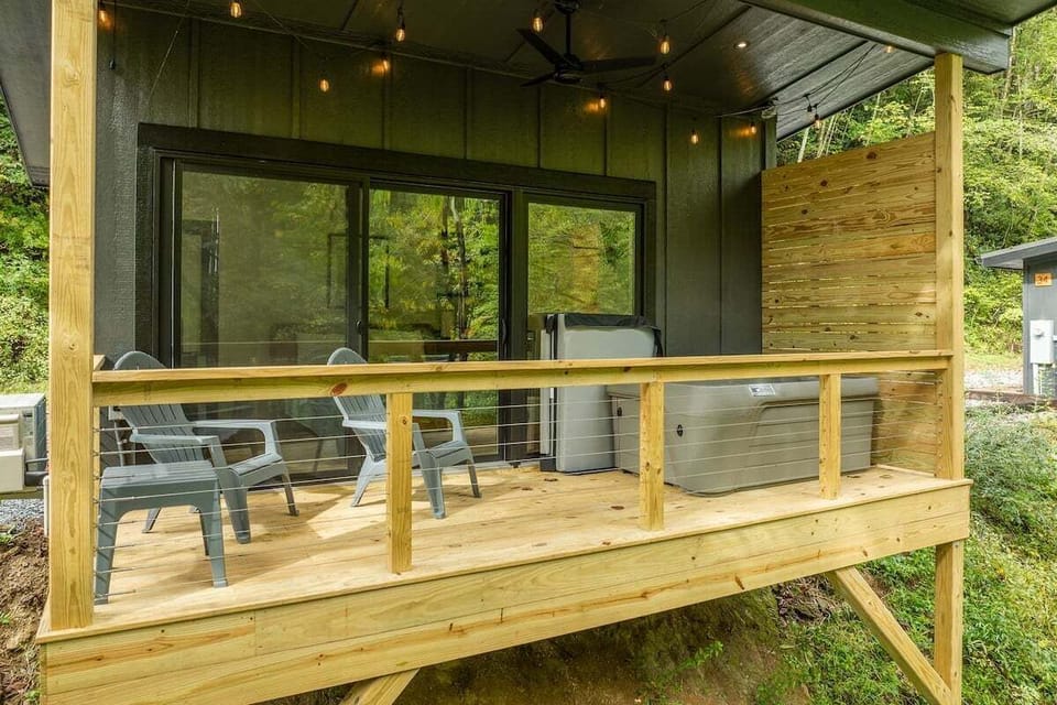 Porch (following hot tub installation)