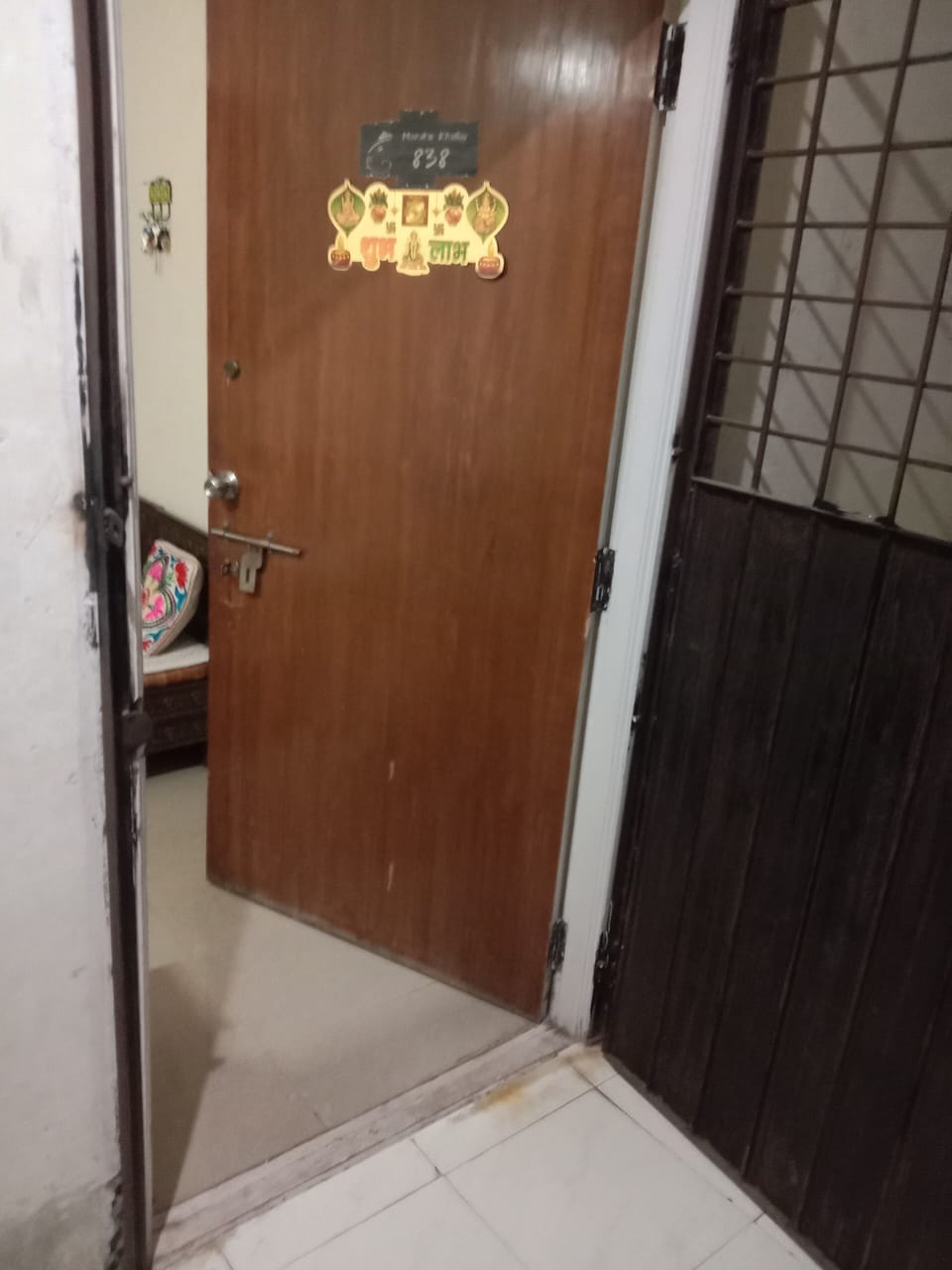 Entrance to the 2BHK apartment