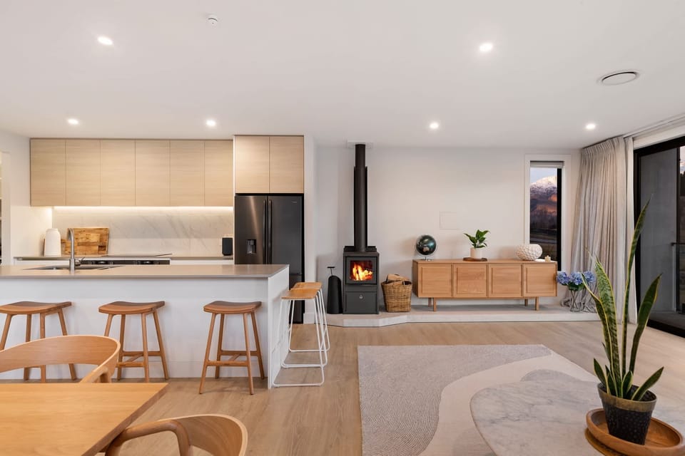 Kitchen and log burner
