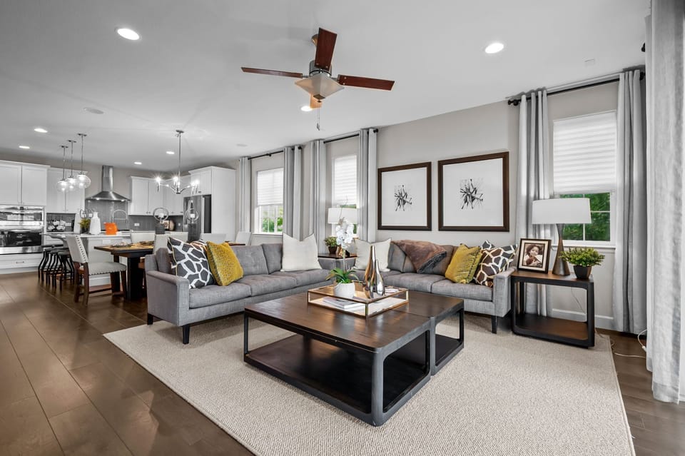 Main Living, Dining and Kitchen