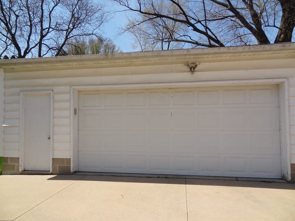 Large two car garage