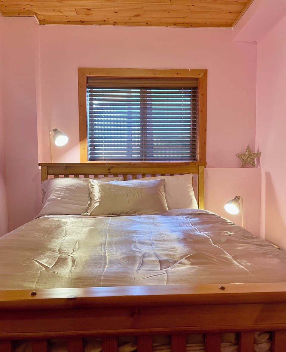 Queen sized bed