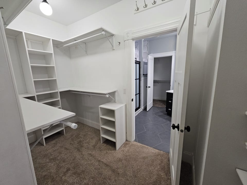 Enormous closet in upstairs King bedroom