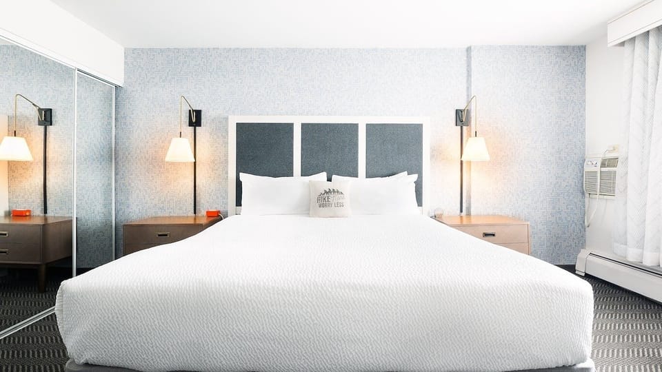 Stretch out in serene symmetry for deeper, quieter sleep.