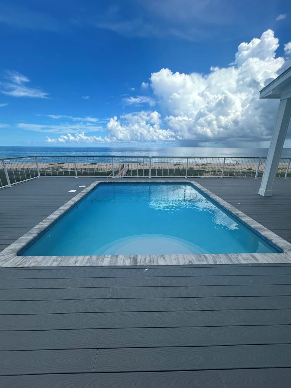 Deck level pool