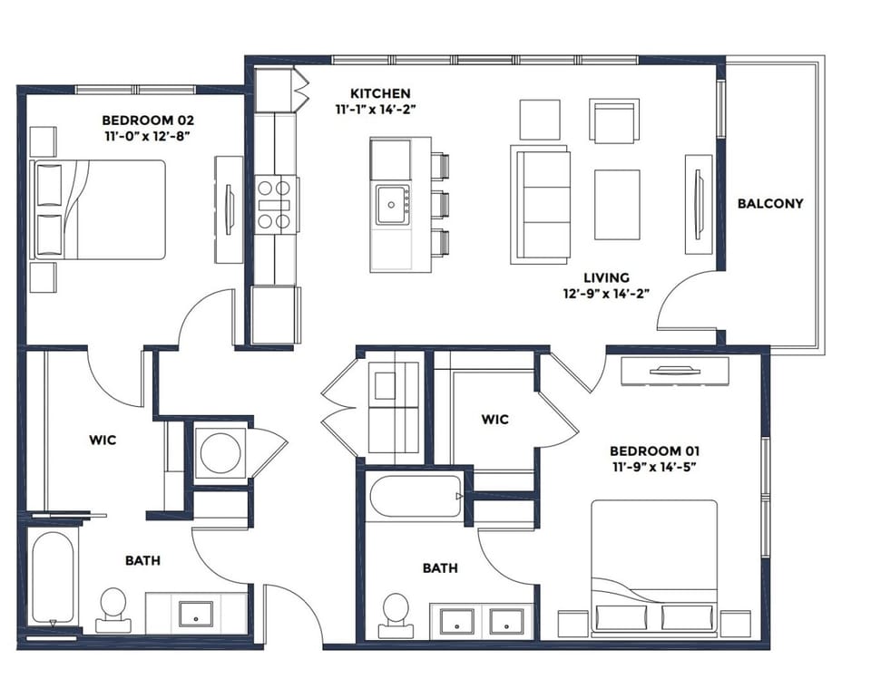 Unit 1: Floor Plan.