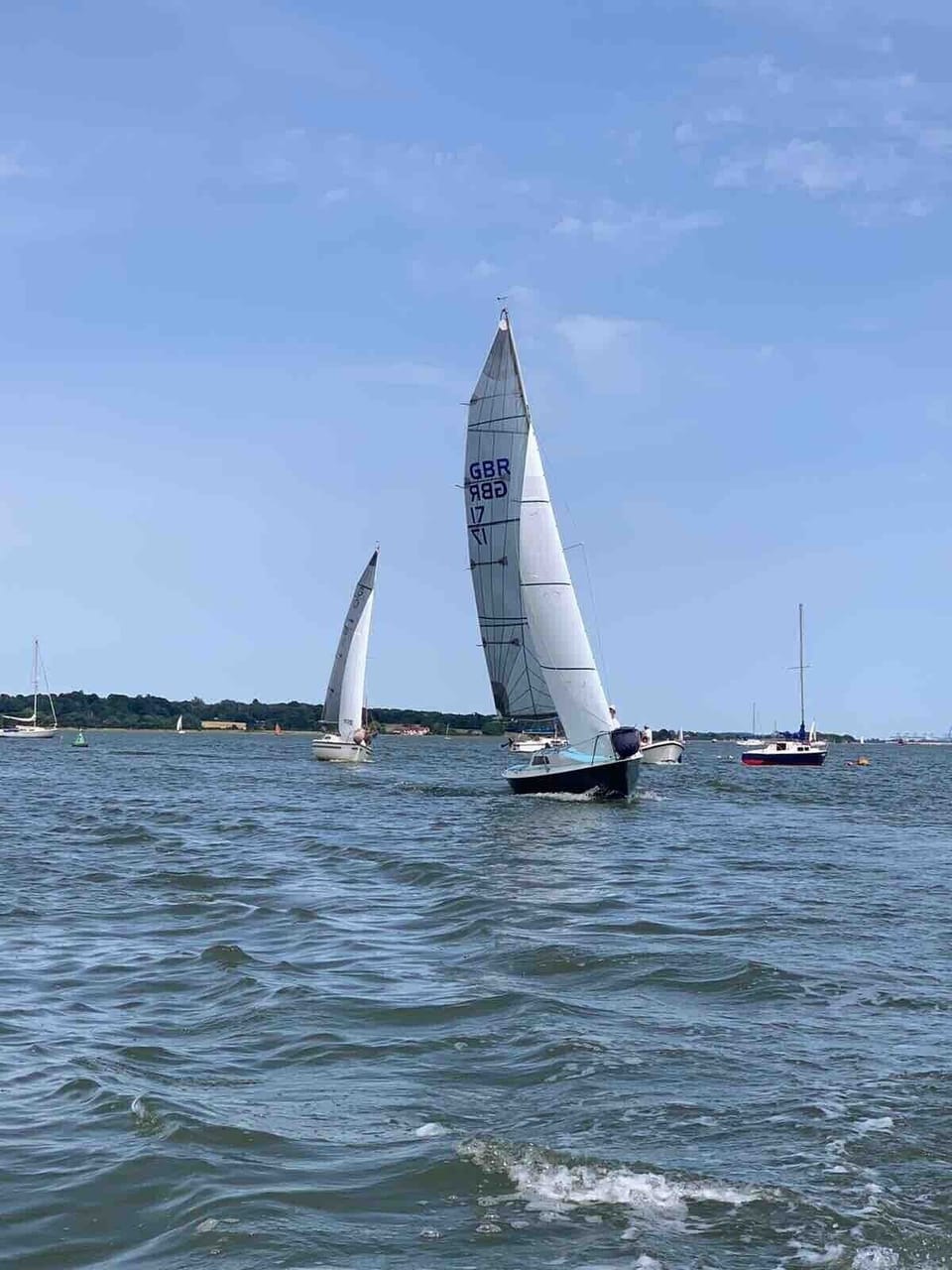 Sailing on the river Stour nearby